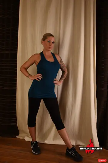 Blonde German MILF Shows Her Big Tits Before a Blowjob