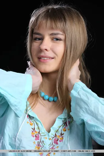 Blonde European Undresses for Hairy Glamour Set