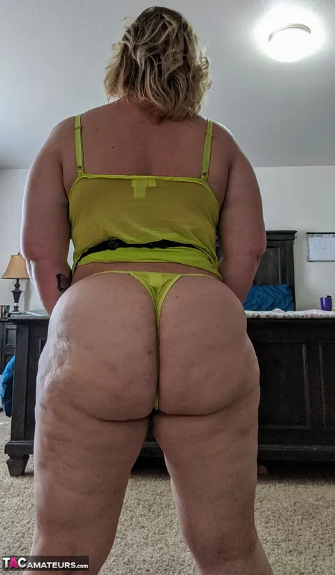 Busty Kris Ann: Mature Blonde with Big Tits Sheds Her Lingerie in the Bedroom – photo 14 of 20