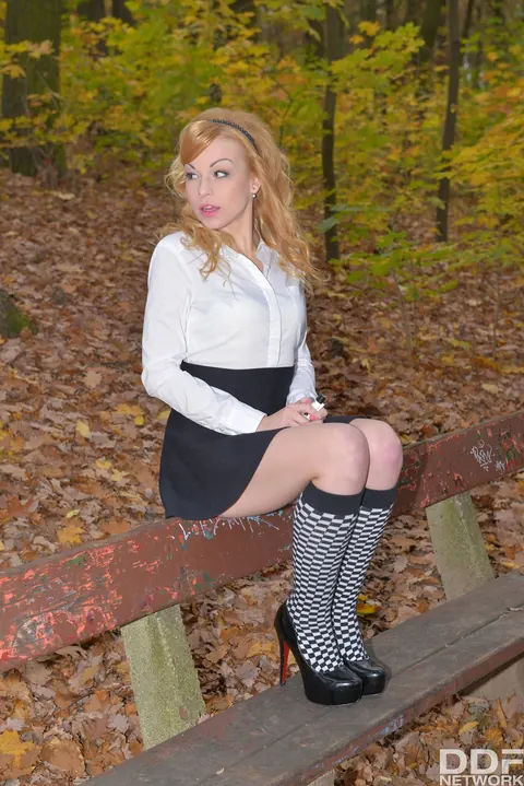 Rebecca Black: European Redhead Spreads for Anal Outdoors – photo 1 of 17