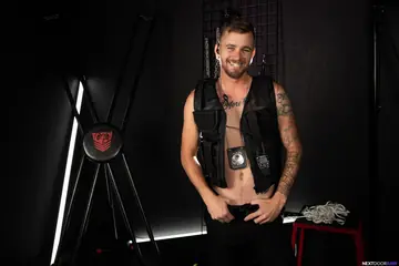 Two Men in Bondage Suck Each Other Off