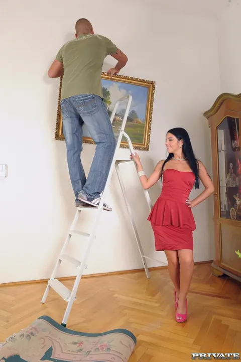 Jessyka Swan: Petite Hungarian Brunette Gives a Handjob – photo 4 of 20