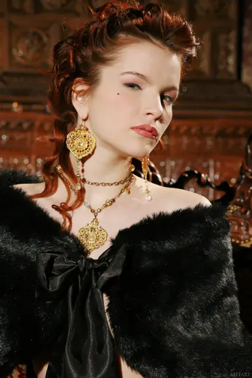 Ulya I – Redhead Flaunts Her Big Natural Tits and Hairy Pussy