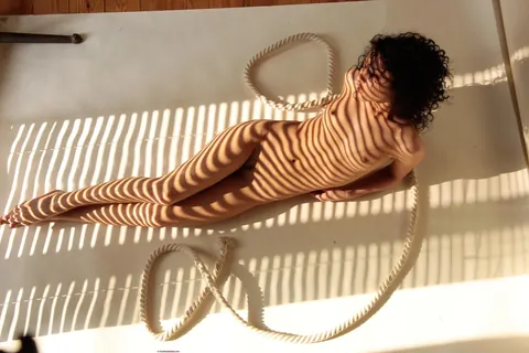 Gloria A: Slim Ebony Brunette Spreads Her Legs Wide – photo 12 of 21