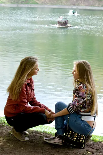Liv A – Brunette Lesbians Lick and Finger Each Other Nude