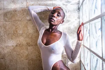 Zaawaadi – Slim Ebony Babe with Short Hair Gets Fucked in a Bathroom
