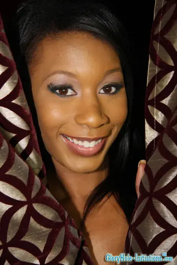 Rane Revere – Busty Ebony Babe in a Bikini and Heels Sucks and Jerks Cock Through Wall