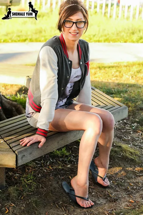 Trans Woman Poses Nude Outdoors and Walks – photo 2 of 16