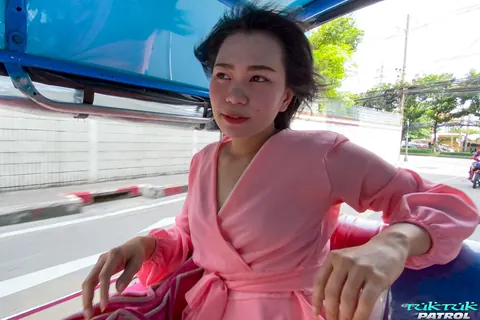 Asian Brunette in a Dress Gets Fucked by a Stranger – photo 7 of 21