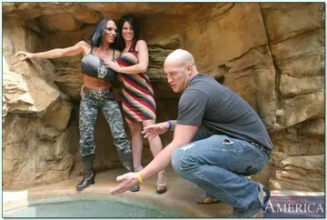 Lisa Lipps – Busty Brunettes in Skirts Give Handjobs and Take Cum in Mouth Outdoors