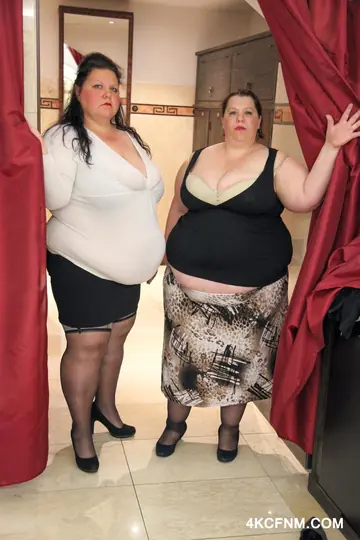 Mature BBW in a Skirt Jerks Two Men to Cumshot