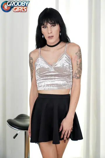 Trans Woman in Panties Reveals Her Cock and Ass