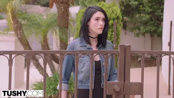 Ivy Aura – Brunette with Small Tits Takes Hard Anal in Cowgirl
