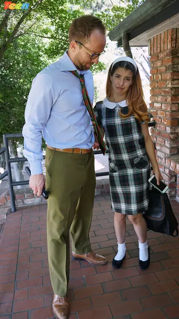 Sally Squirt – Redhead in Socks and Uniform Sucks Cock and Squirts During Sex