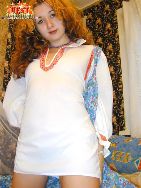 Russian Redhead Displays Her Hairy Pussy – photo 1 of 20
