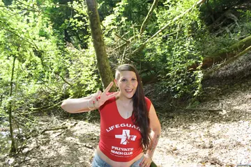 Smokey Kate – German BBW Takes Anal Doggy Style in the Forest