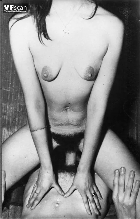 Hairy Women Undress for Vintage Threesome with a Man – photo 7 of 12
