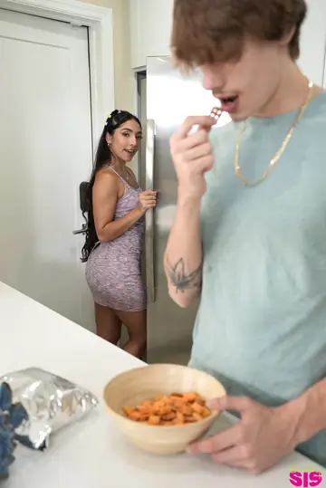 Madison Wilde – Hairy Latina Rides Cock and Takes a Facial on the Sofa
