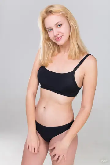 Tall Ukrainian Blonde Strips Off Her Panties and Spreads on the Chair