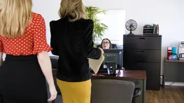 Aften Opal – Busty Blonde MILF and Brunette Have a Threesome with Facesitting