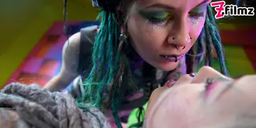 Anuskatzz – Tattooed Lesbians in Pantyhose Use Anal Toys and Fisting