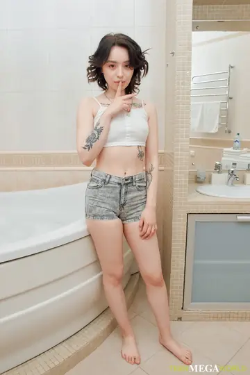 Korolina Beiman – Petite Brunette Rides and Takes Anal Doggy Style in the Bathroom