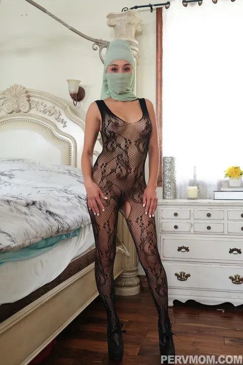 Cali Lee: Petite Latina MILF Takes Anal in Lingerie and Pantyhose – photo 12 of 21