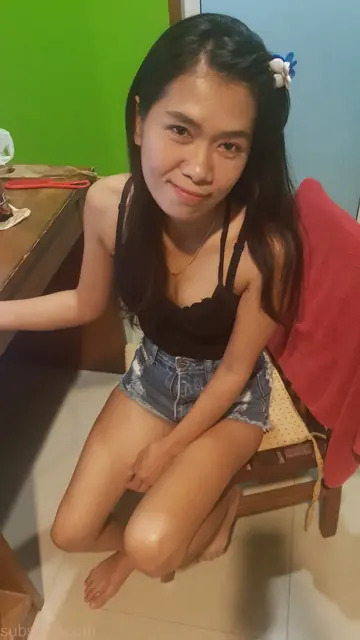 Skinny Asian Amateur Strips Nude and Shows Her Shaved Pussy