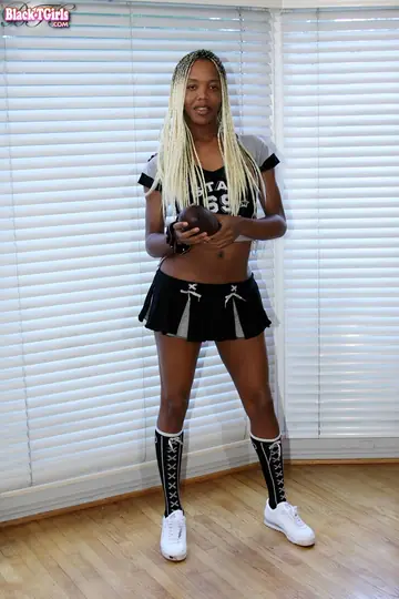 Ebony Trans Woman Stands Nude and Turns to Show Her Ass
