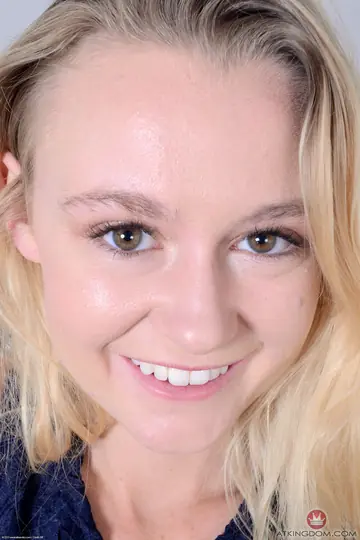 Kenzie Kai – Petite Slim Blonde Spreads for Anal in the Kitchen