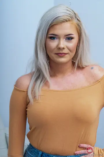 Hayden Hooper – Blonde with Big Natural Tits and Tattoo Strips Nude and Poses