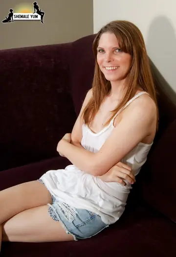Trans Woman Stands Naked and Shows Her Cock and Ass