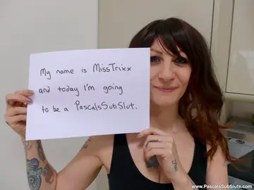 Busty Tattooed Amateur Rides Her Man in Heels on the Bed
