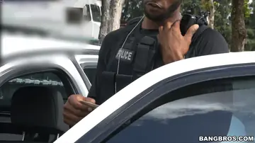 Kiki Parker – Blonde with Big Natural Tits Sucks Two Black Cops and Gets Fucked