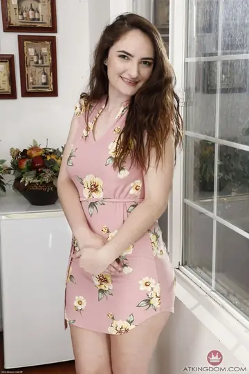 Brunette Shows Her Hairy Pussy and Tattoos