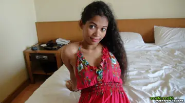 Busty Thai MILF Takes a Creampie After Doggy Style Sex