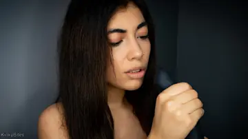 Ashlee Juliet – Tall Latina in Bondage Fingers Herself and Uses a Dildo