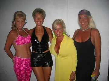 Tracy Lick – Tall Blonde MILFs in Bikinis and Skirts Have Group Sex