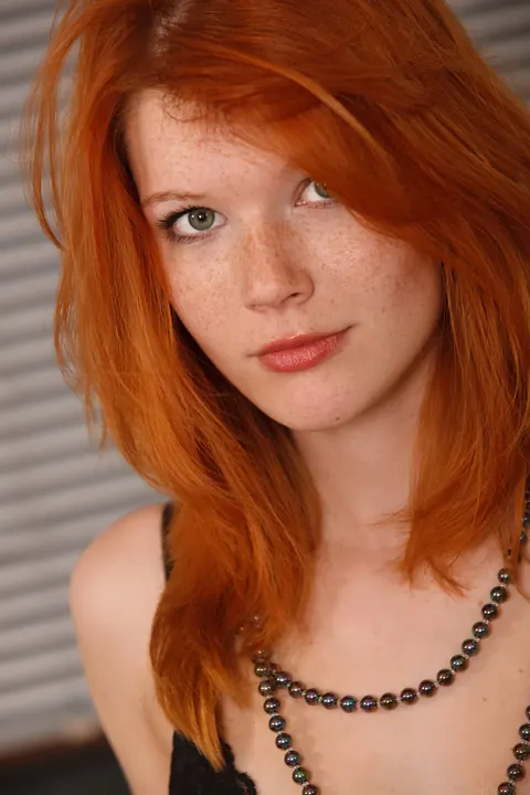 Mia Sollis: Petite Redhead Pulls Panties Aside to Spread Her Trimmed Pussy – photo 5 of 20