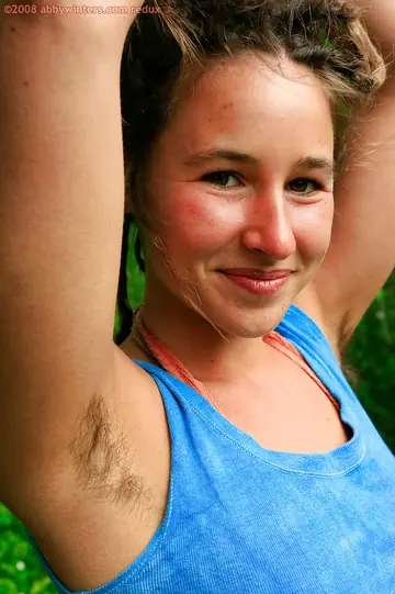 Gilly Sampson – Hairy Brunette with Big Tits Fingers Herself Outdoors