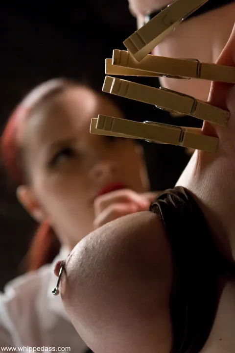 Charlotte Vale: Thick Redhead MILF Takes a Dildo in Lesbian Bondage – photo 11 of 21