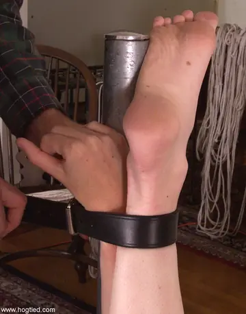 PAWG in Bondage Spreads and Fingers Herself