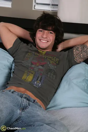 Hairy Man Gets a Blowjob and a Gay Cumshot from His Partner