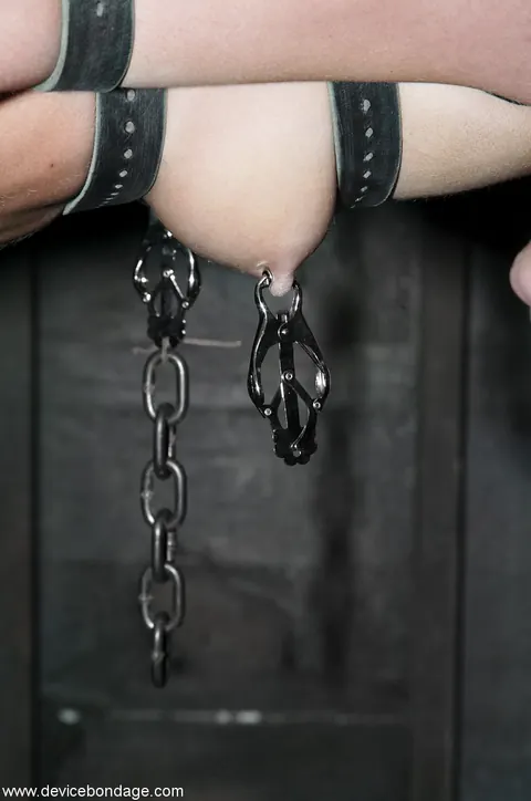 Leah Wilde: Petite Blonde in Bondage Spreads Her Pussy While Restrained – photo 15 of 20