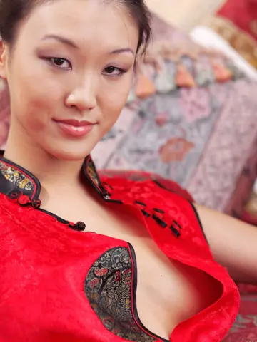Mariko A – Japanese Brunette MILF Strips Out of Her Dress and Spreads