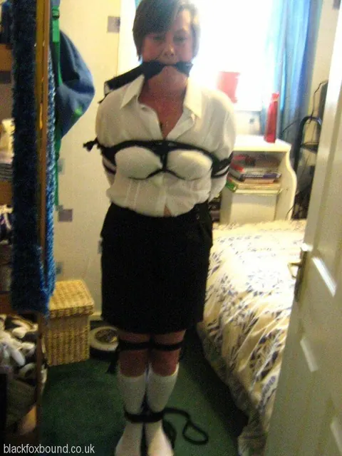 BBW with Short Hair Bound in a Skirt – photo 8 of 16
