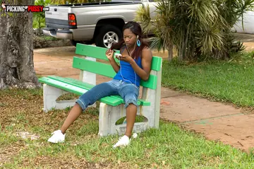 Giselle Capri – Ebony Redhead Sucks and Fucks Outdoors
