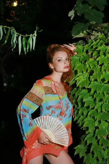 Natalia A – European Redhead with Trimmed Pussy Spreads Herself Wide