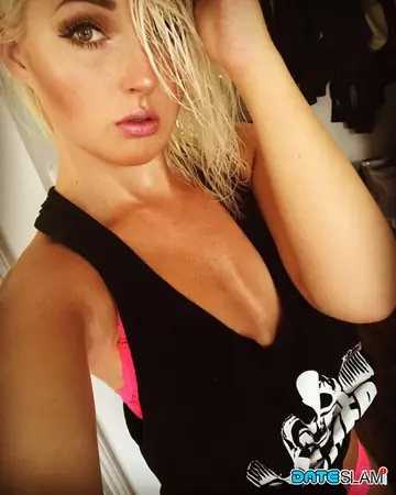 Czech Blonde in Lingerie and Glasses Poses for a Mirror Selfie