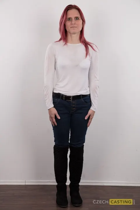 Czech Redhead MILF Undresses to Show Her Uneven Breasts – photo 2 of 20